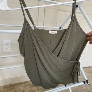 Green criss cross summer tank from Garage
